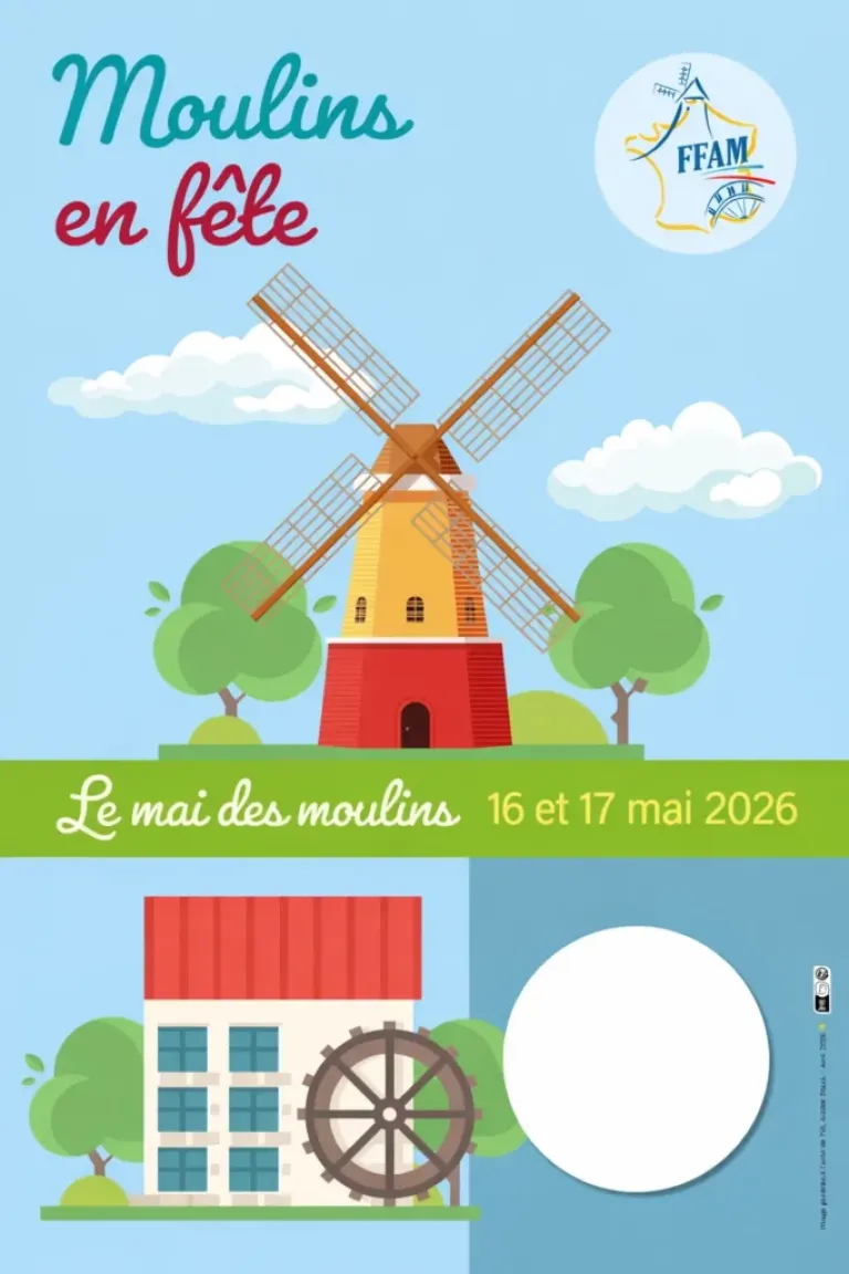 « Moulins en fête », les 16 et 17 mai 2026